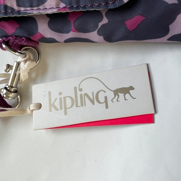 New Kipling Organiser Print Crossbody Shoulder Mini Bag Nylon Pink Camo NWT - Picture 6 of 7